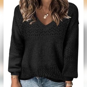 Women's Black Knit Sweater